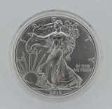 2016 One (1) Oz. Fine Silver American Eagle Coin in Protective Plastic Capsule