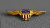 Vintage Jr. Birdmen of America Enameled Metal Lapel Pin