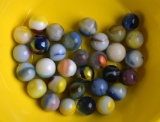 Lot of Thirty-One Various Colored 14-18 mm Collector's Marbles