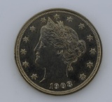 1908 Liberty Head Nickel in MS Condition, Prooflike Mirror Finish