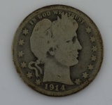 1914-S Barber / Liberty Head Silver Quarter