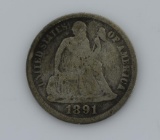 1891-S Liberty Seated Silver Dime
