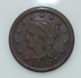 1847 (7 over Small 7) Large Cent