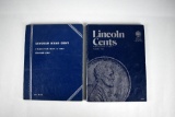 Two Partially Completed Lincoln Head Cents Collector's Books: 1909-1940 & 1941-1974