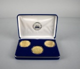 National Collector's Mint Three Gold Clad Replicas 1933 US Double Eagle w/ Case & COAs