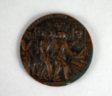 Bronze Propaganda Medal of 1915 Sinking of the S. S. Lusitania