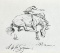 W. David Crenshaw (So. Car., D. 2001) “A Tip for Suzanne”, Pen Drawing, Signed Lower Right