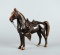 Vintage Bronze & Copper Plated Western Horse Statuette
