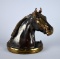Gladys Brown Dodge Inc. '46 Bronze and Brass Plated Horse Head Single Bookend