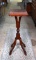 Victorian Walnut Plant Stand with Red Marble Top