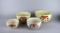 Set of 4 Hall's Superior Quality Nesting Mixing Bowls, Floral Motif, Lot 319