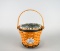 Longaberger Round Daisy Basket w/ Liner & Protector, 1999