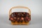 Longaberger Square Two-Handle Basket w/ Liner & Autumn Theme Protector 1997