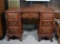 Vintage Continental Furniture Co Chippendale Style Mahogany Vanity Base (or Kneehole Desk)