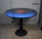 Clemson Tigers Pub Table with Black Metal Base and Damage Resistant Black Mineral Top