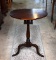 Antique Queen Anne Mahogany Tilt-Top Tea Table with Birdcage, Slipper Feet, Cartouche Top