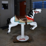 “Drink Coca-Cola” Advertising Carousel Horse, Enameled Metal Construction