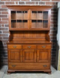 Vintage Thomasville “Welsh Valley” Solid Cherry China Cabinet
