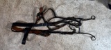Antique US Cavalry Curb Bit with Leather Head Stall