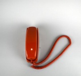Vintage 1980s Orange Trimline Lighted Pushbutton Dial Western Electric Phone