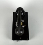 Vintage 1950s Western Electric Black Bakelite Case Rotary Dial Wall-Mounted Phone