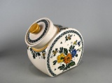 Vintage Daeware Floral Decorated Ceramic Canister with Lid