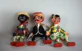 Set of Three Vintage Comical Marionettes