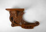 Small Carved Wooden Accent Wall Shelf, Lot 305