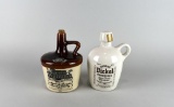 Vintage Evan Williams and George Dickey Ceramic Whiskey Bottles