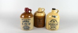 Three Ceramic Whiskey Bottles: Platte Valley and McCormick