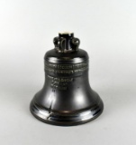 Vintage Liberty Bell Kentucky Whiskey Ceramic Bottle