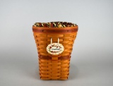 Longaberger May Series “Snapdragon” Basket w/ Two Liners 1998