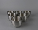 Set of Six Kirk Stieff Pewter Thos./ Jefferson Monticello Cups
