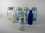 Lot of Vintage or Antique Bottles and Canning Jars