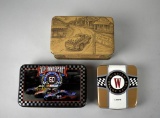 Three Collectible Racing Tins: 2 w/ Unopened Cards, Other Empty