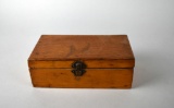 Antique Wooden Higgins Toilet Soap Box with Old Wooden Checkers