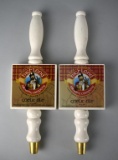 Pair of Highland Brewing Co., Asheville, NC “Gaelic Ale” Enameled Wood Pub Tap Handles