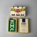 Kool & Kent Cigarettes and Schaefer Beer Advertising Vintage Playing Cards