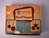 Vintage Revere Ware Solid Copper Utensil Hangers in Original Box