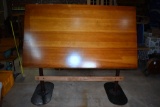 Vintage Industrial Adjustable Tilt Draftman's Table with Replaced Footrest