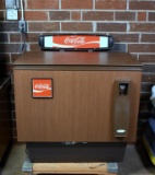 Lighted Cornelius Co. Mid-Century Modern Coca-Cola Coin Operated Glass Bottle Vending Machine