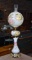 Vintage GWTW Style Hand Painted Electric Table Lamp, Pink & Yellow Roses
