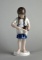 B&G Girl Cradling Kitten 6.5” Figurine, Denmark