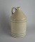 Vintage 11.5” Stoneware Jug with Light Blue & White Stripes