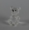 Swarovski Silver Crystal Bear with Original Box, Austria
