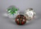 Lot of Three Art Glass Paper Weights