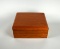Walnut 9” Square Box with Hinged Lid