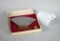 Lot of Two Inuit Themed Items: Alaska Ulu Knife in Box & Abstract Art Glass Polar Bear