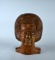 African Hand Carved Wooden 13.5” Head