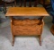 Oak Magazine Rack Side Table